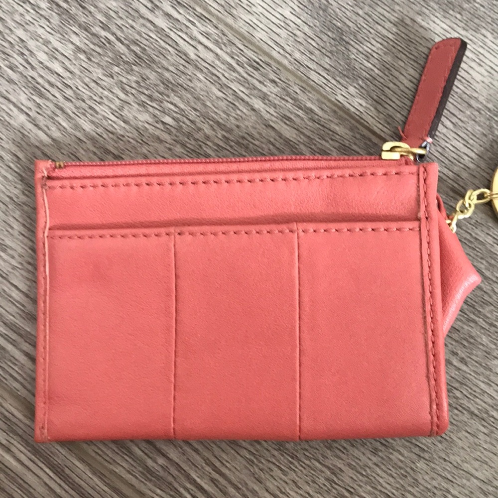 Coach Leather Skinny Wallet With Keychain - Picture 2 of 3